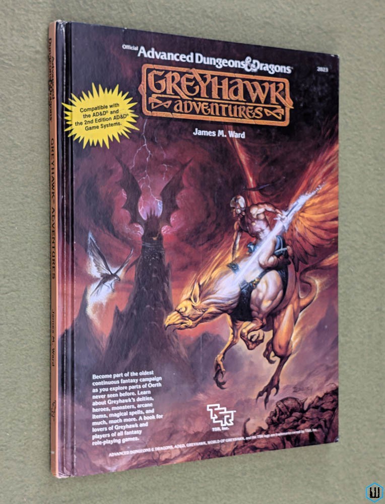 Greyhawk Adventures (Advanced Dungeons & Dragons) NICE Hardcover TSR 2023