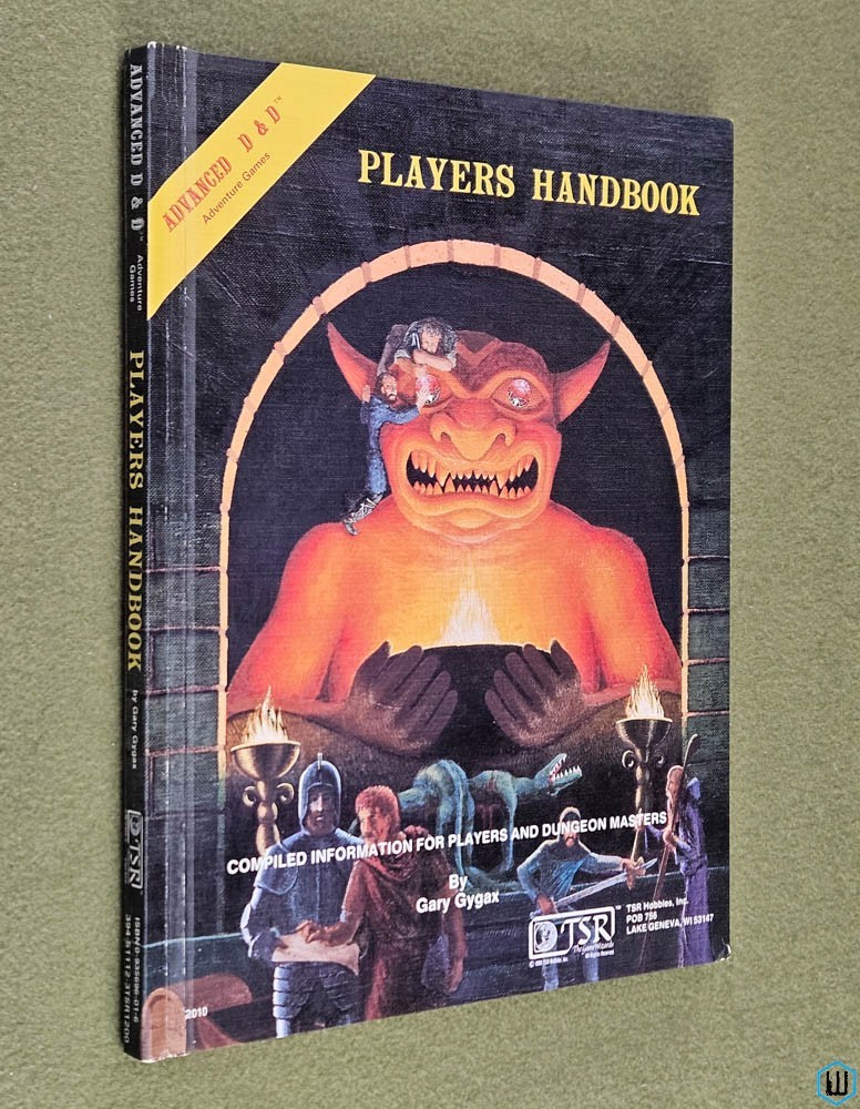 Players Handbook (Advanced Dungeons Dragons NICE 1st Edition 8th printing) TSR 2010