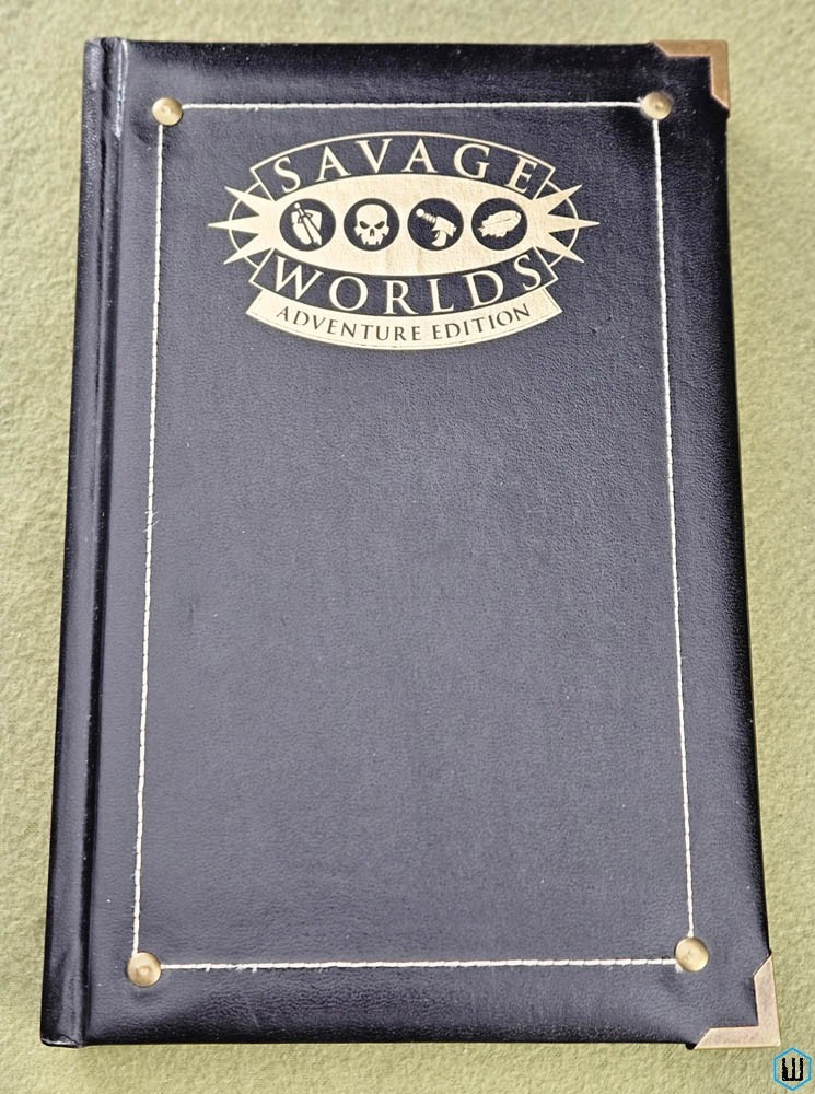 Savage Worlds Adventure Edition Leather Bound SWADE RPG Signed Pinnacle