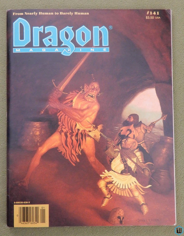 Dragon Magazine, Issue 141 (Humanoids; Marvel Super Heroes)