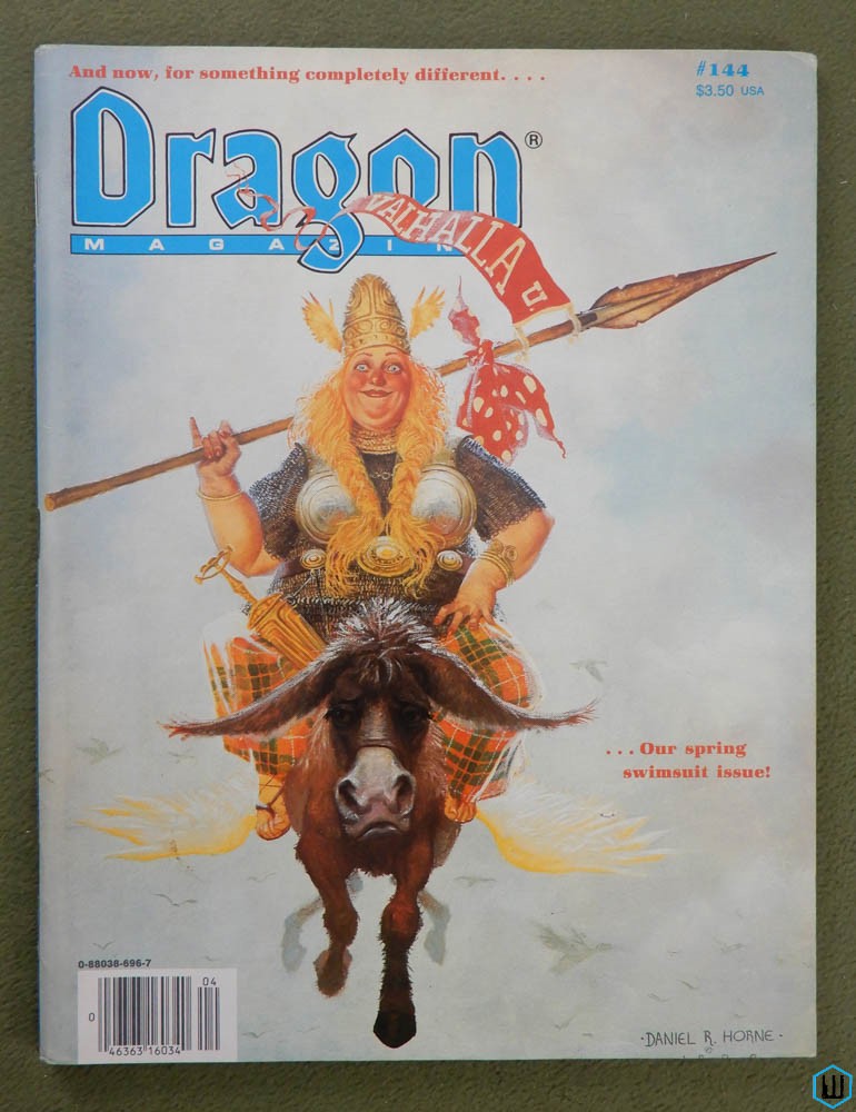 Dragon Magazine, Issue 144 (Runequest, Marvel Super Heroes)
