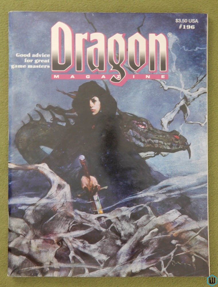 Dragon Magazine, Issue 196 (Mystara; Archmages; Figurines of Wondrous Power)