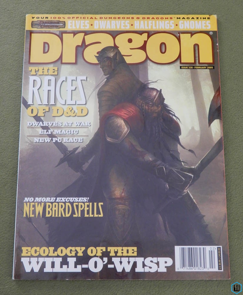 Dragon Magazine, Issue 328 (Races of D&D, Bard Spells, Ecology Will-o-Wisp)