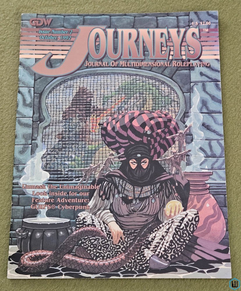 Journeys Magazine, Issue 2 (Amber diceless, GURPS, Mythus) GDW Game Designers Workshop