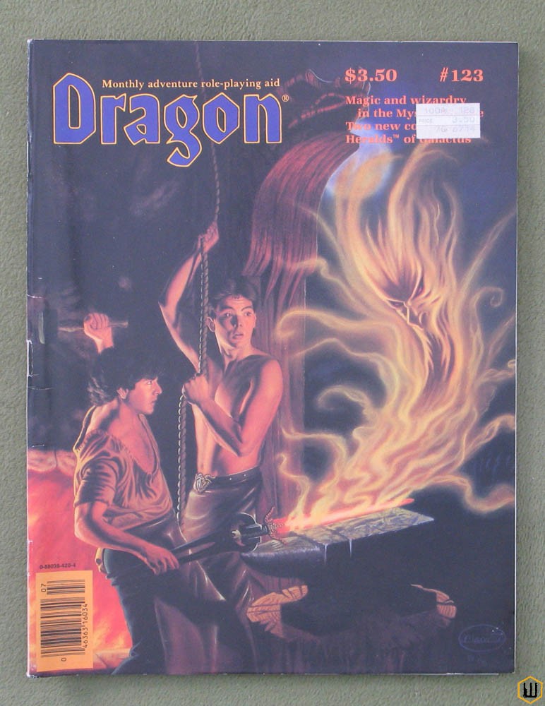 Dragon Magazine, Issue 123 (Sorcerers Wizards 3 articles, Forgotten ...