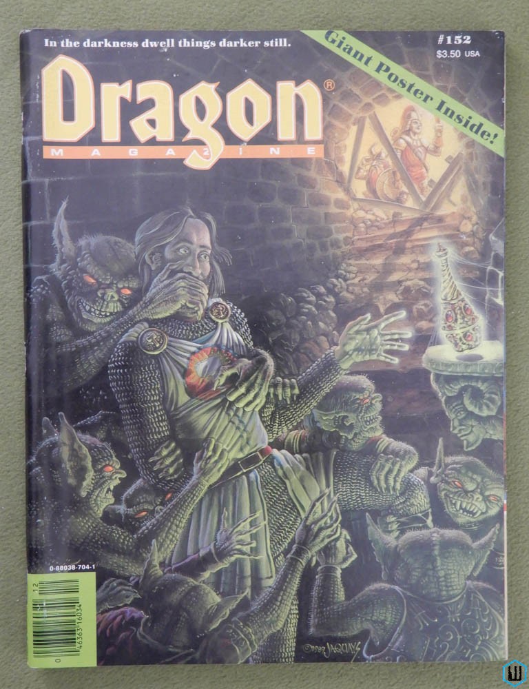 Dragon Magazine, Issue 152 (Underdark; Top Secret SI)