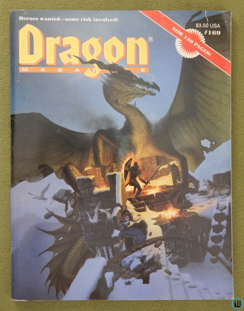 Dragon Magazine, Issue 169 (Tactics; Voyage Princess Ark; Marvel Super Heroes)