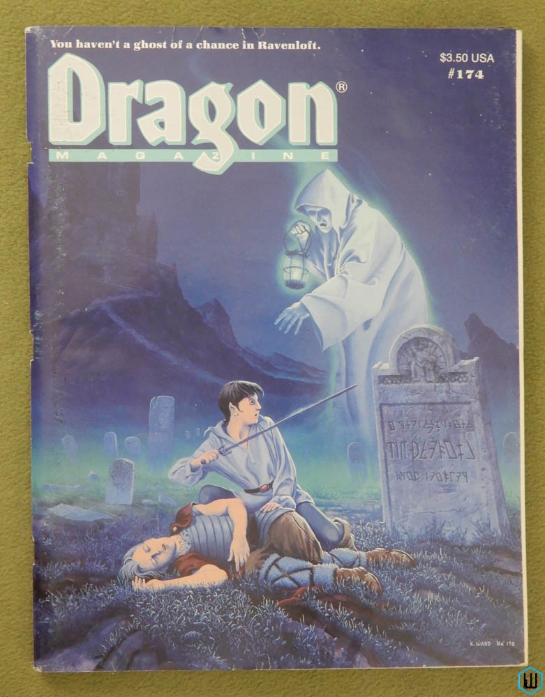 Dragon Magazine, Issue 174 (Ravenloft; Marvel Super Heroes)