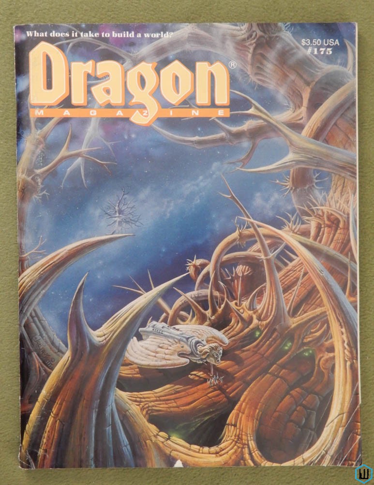 Dragon Magazine, Issue 175 (Fantasy time-traveling; Marvel Super Heroes)