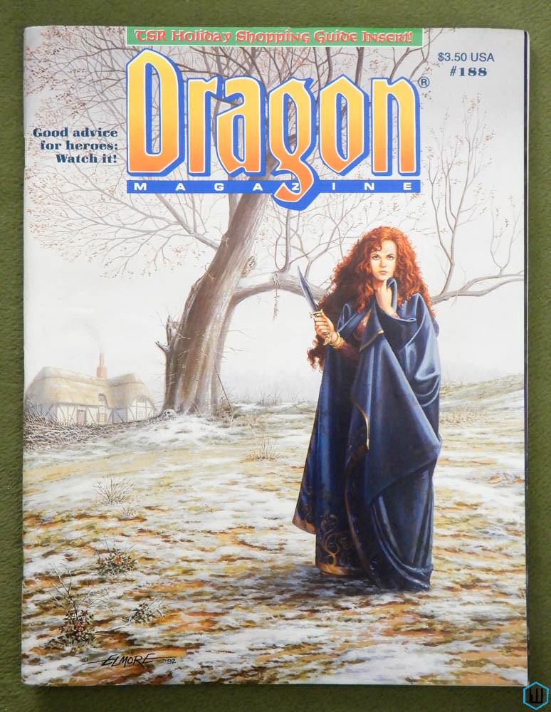 Dragon Magazine, Issue 188 (Ten Swords Forgotten Realms, MSH SHIELD)