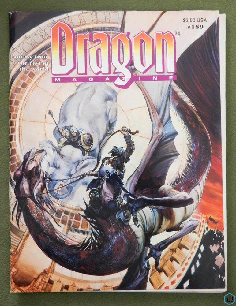 Dragon Magazine, Issue 189 (Africa x2, Oriental Weapons x2)