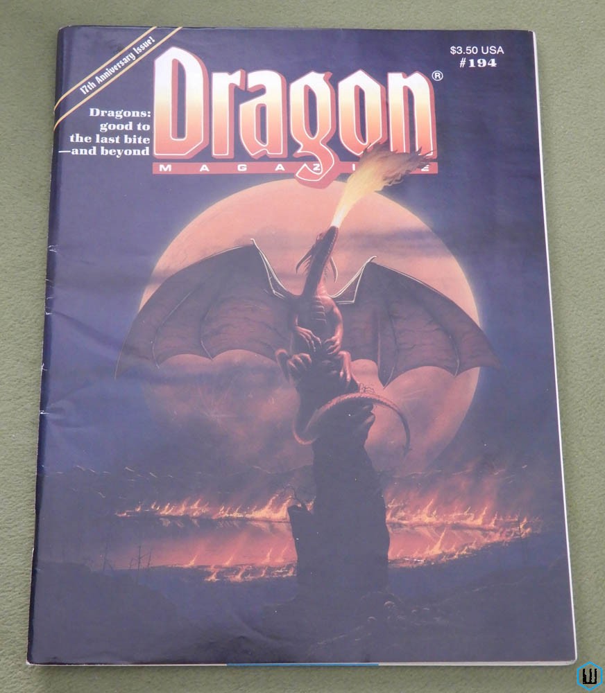 Dragon Magazine, Issue 194 (Mystara, Gamma World, Dark Sun, Paranoia)