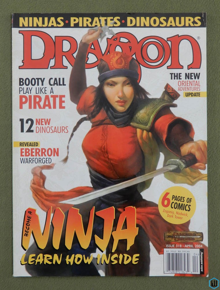 Dragon Magazine, Issue 318 (Pirates, Ninja, Dinosaurs, Warforged)