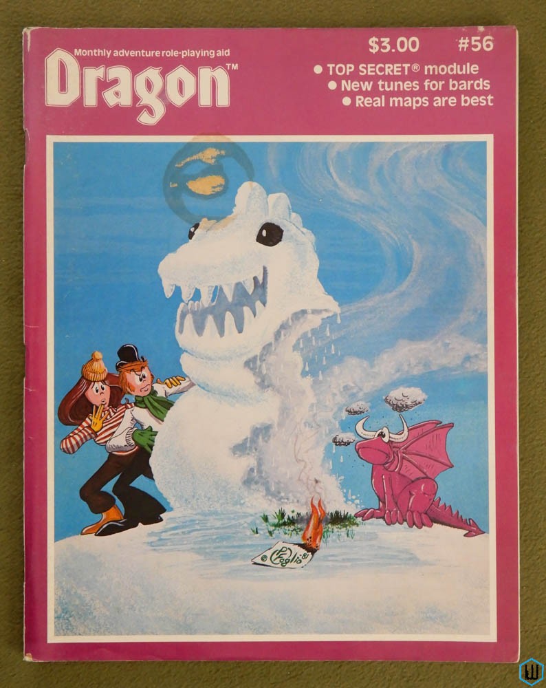 Dragon Magazine, Issue 56 (Top Secret Module, Bards, Minarian Legends)