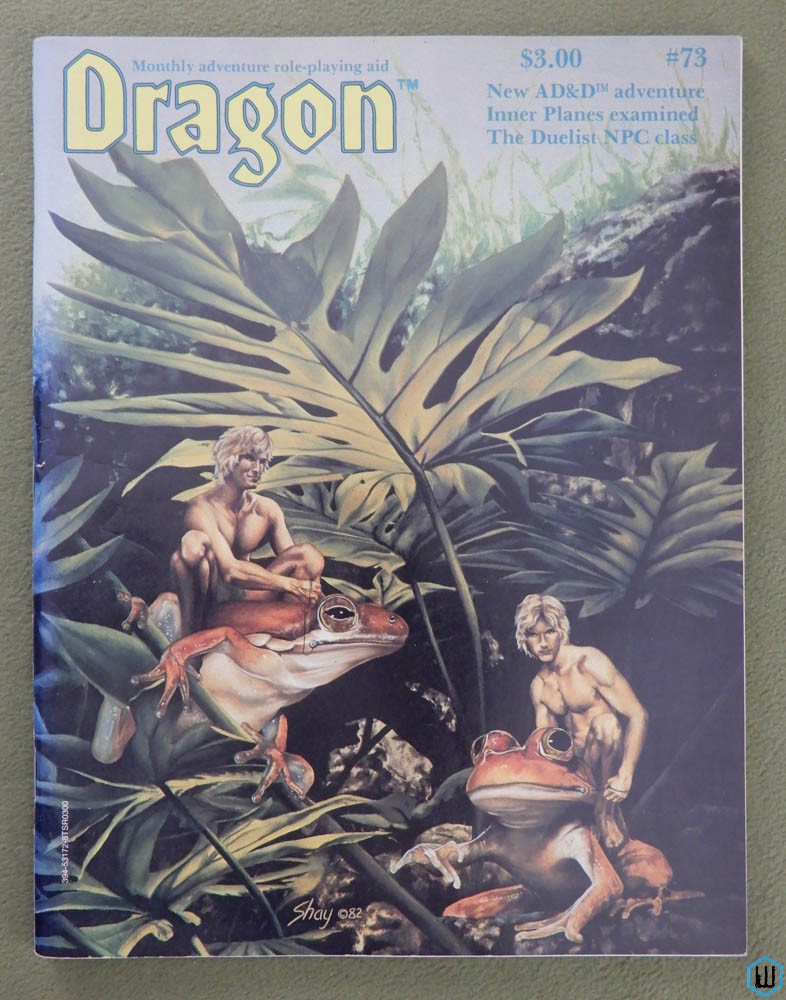 Dragon Magazine, Issue 73 (Centerfold AD&D Drow module, Half-Ogre PCs)