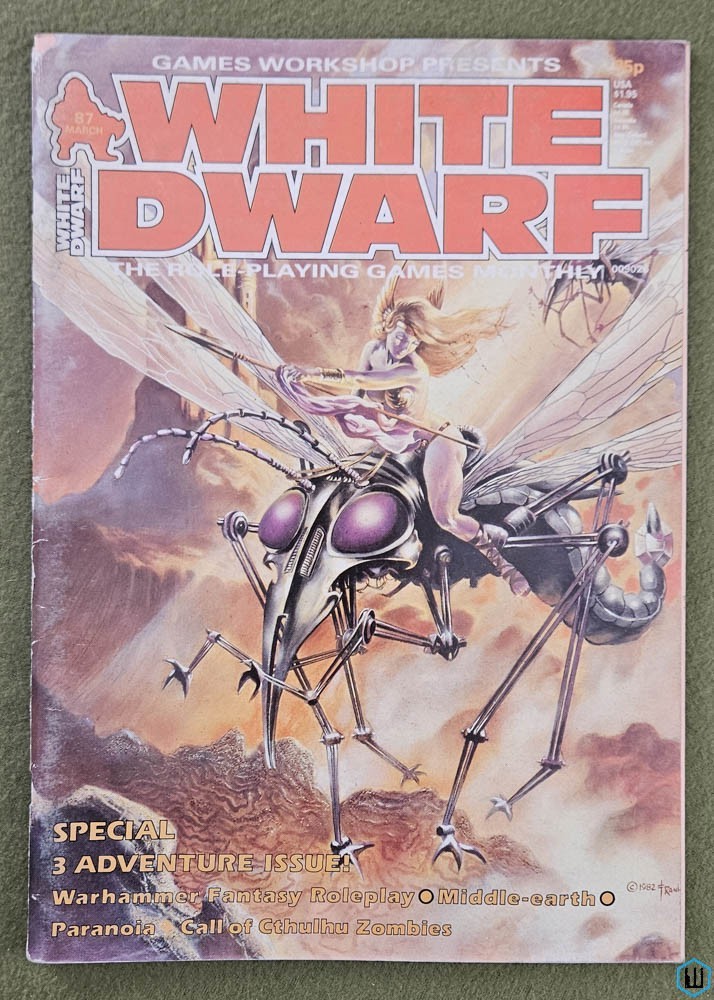 White Dwarf Magazine, Issue 87 (Call of Cthulhu, WFRP, MERP) Games Workshop