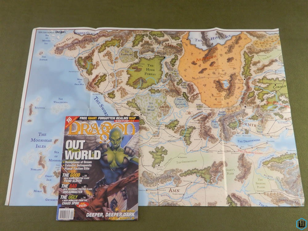 Dragon Magazine, Issue 287 (w Forgotten Realms Map 1 of 4)