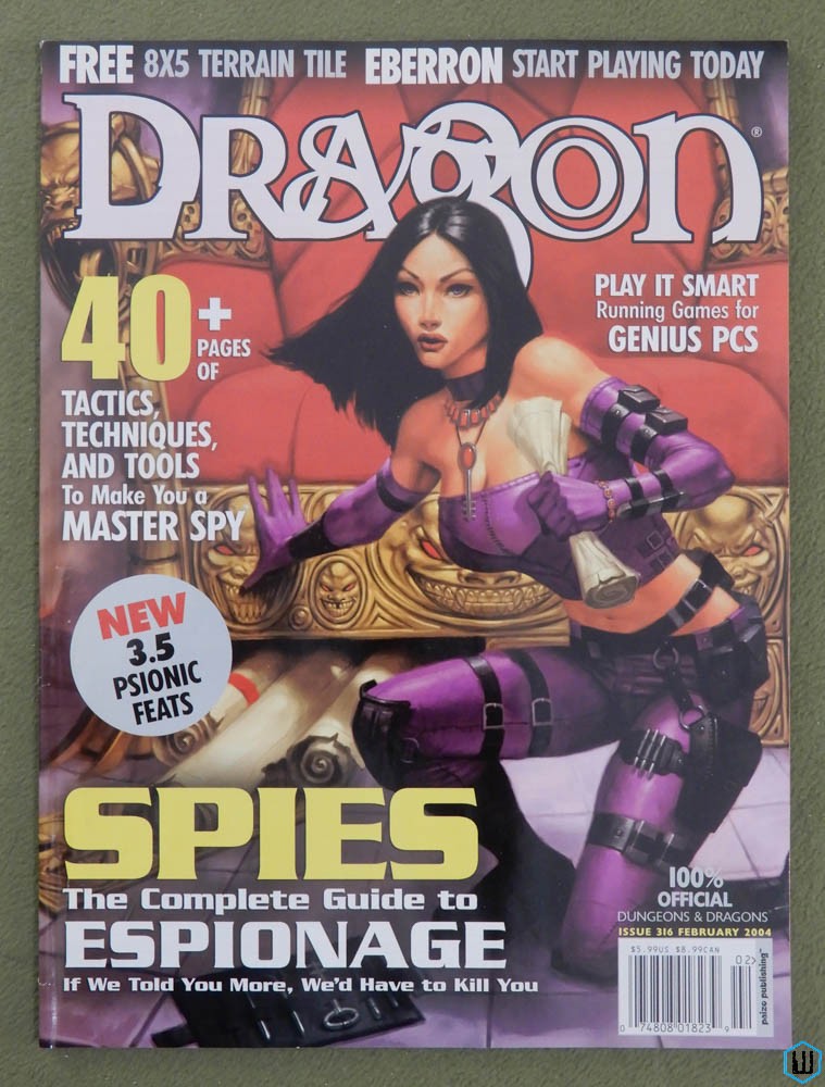 Dragon Magazine, Issue 316 (Spies, Psionic Feats, Eberron)