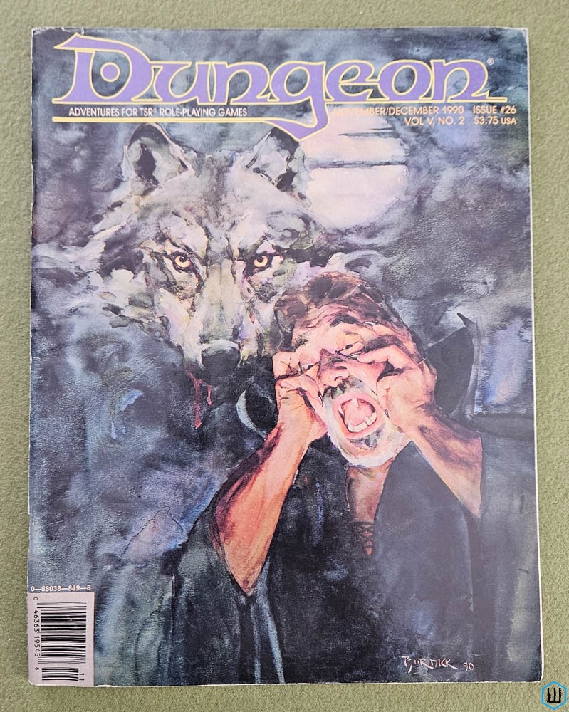 Dungeon Magazine, Issue 26 (November/December 1990) TSR