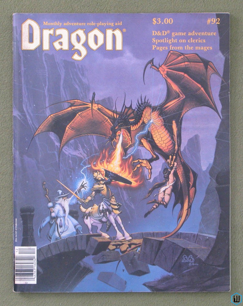 Dragon Magazine, Issue 92 - HIGHLIGHTING