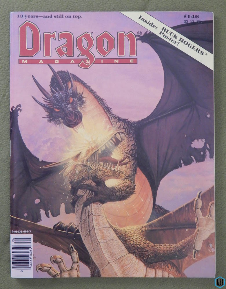 Dragon Magazine, Issue 146 (w Buck Rogers Poster)