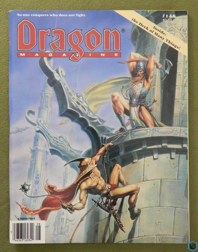 Dragon Magazine, Issue 148 (w Deck of Many Things)