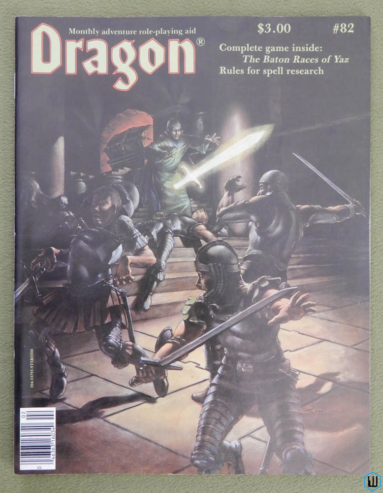 Dragon Magazine, Issue 82 NICE (Dragonquest, Herb healing, Magic research)
