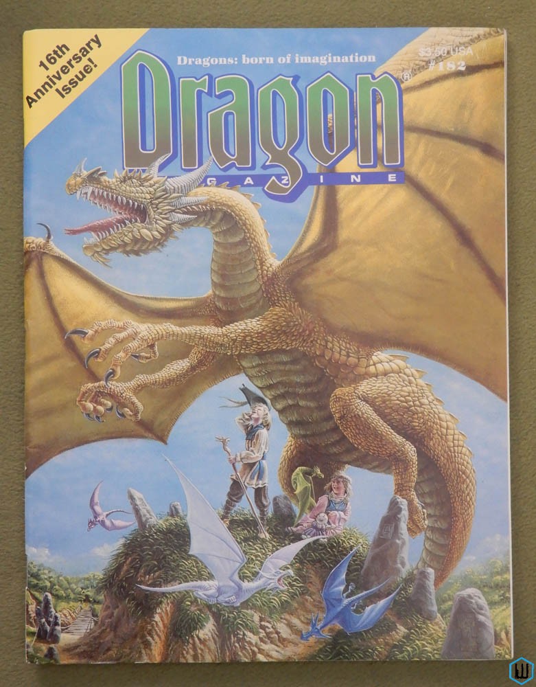 Dragon Magazine, Issue 182 (Dragonlance magic items, New crossbows)