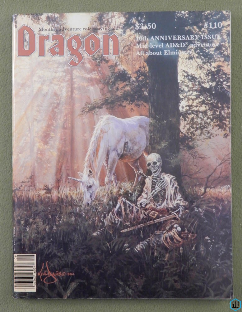 Dragon Magazine, Issue 110 (Dracolich, Norse Deities, Gamma World, Paranoia)