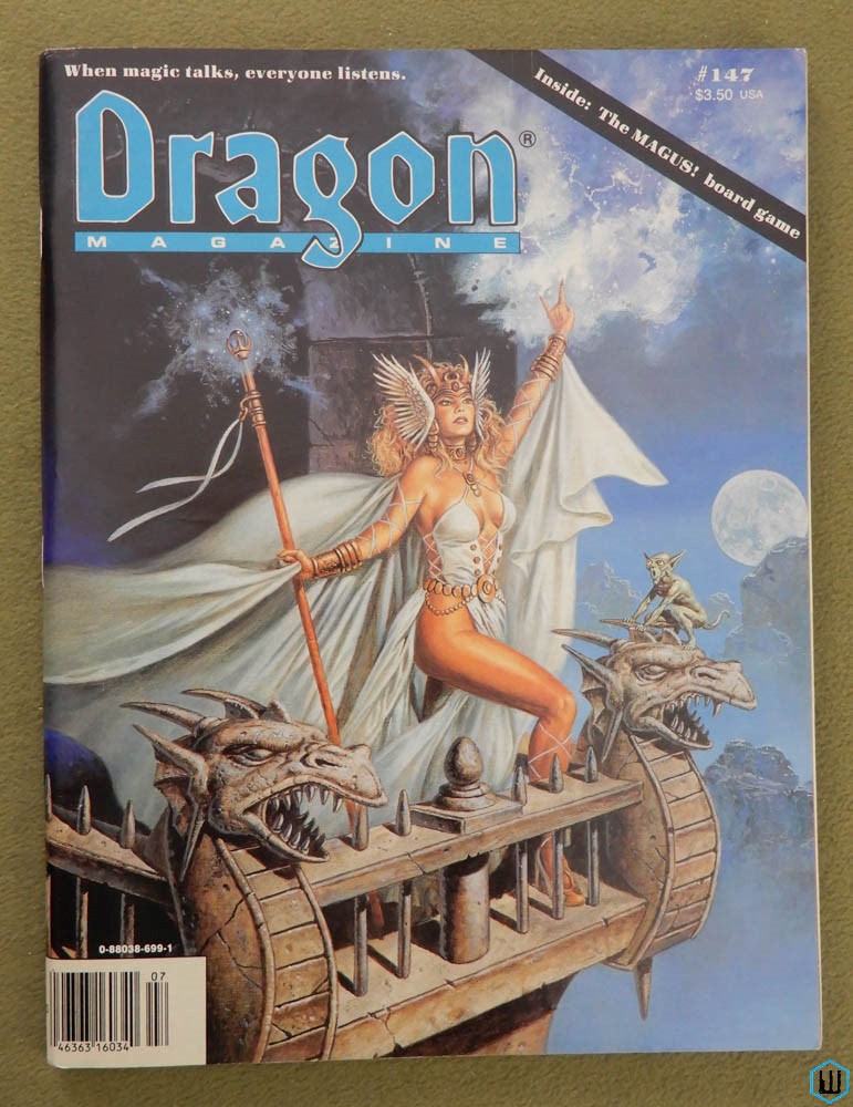 Dragon Magazine, Issue 147 (w Magus boardgame)