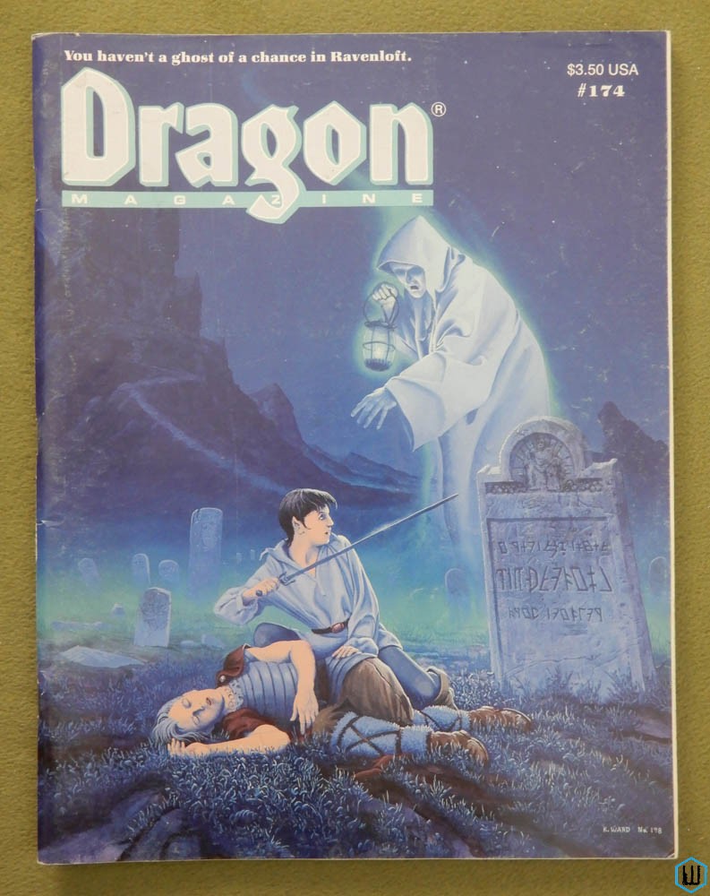 Dragon Magazine, Issue 174 (Ravenloft; Marvel Super Heroes)