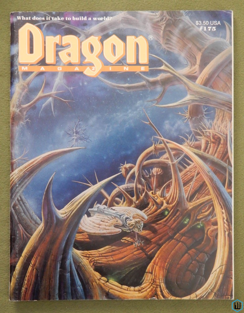 Dragon Magazine, Issue 175 (Fantasy time-traveling; Marvel Super Heroes)