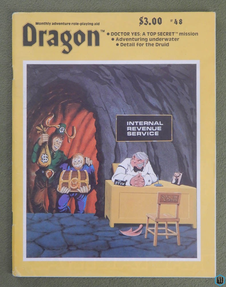 Dragon Magazine, Issue 48 (Top Secret module, Underwater adventure, Druids)