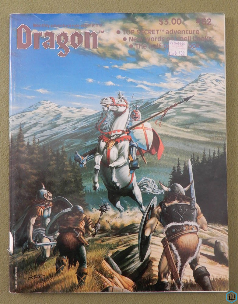 Dragon Magazine, Issue 62: Top Secret module Jaded Temple; Orcs; Dragons