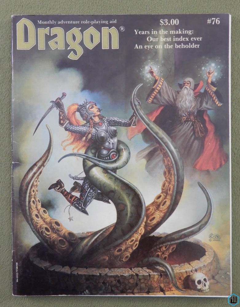 Dragon Magazine, Issue 76: Nine Hells 2, Dragon Index, US Army (Boot Hill)
