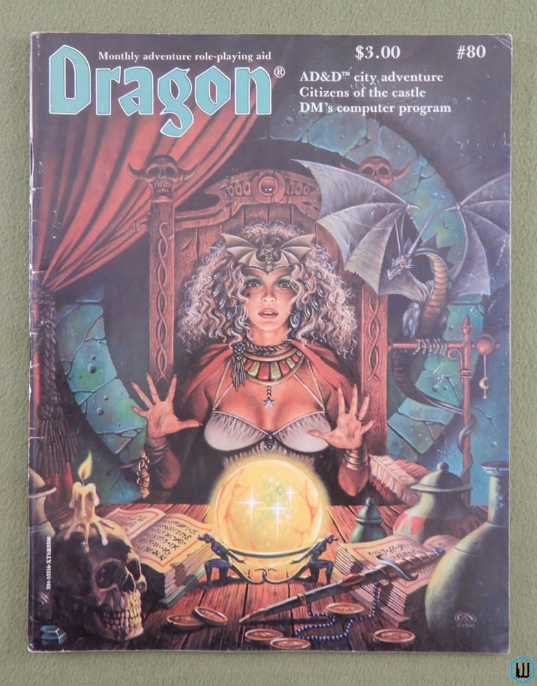 Dragon Magazine, Issue 80 (Barnacus City in Peril AD&D module, Leomund's Tiny Hut)
