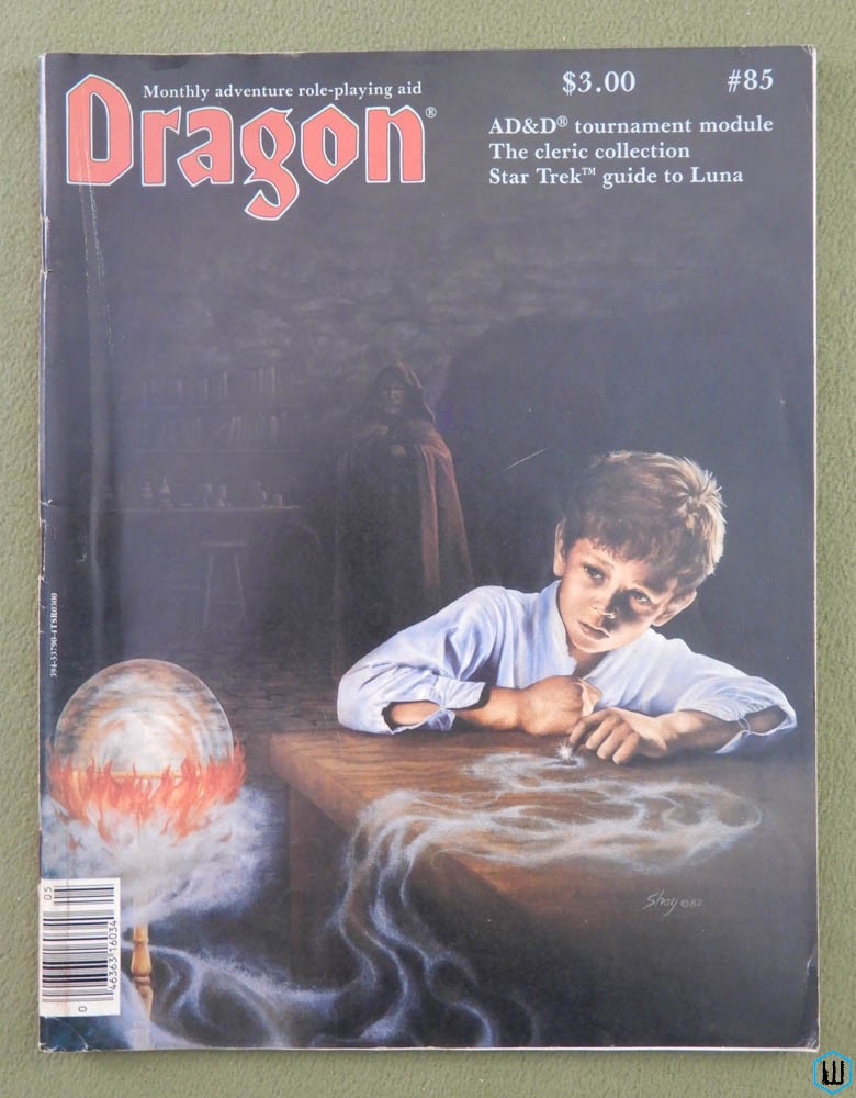 Dragon Magazine, Issue 85: Twofold Talisman (AD&D module), Clerics (x3)