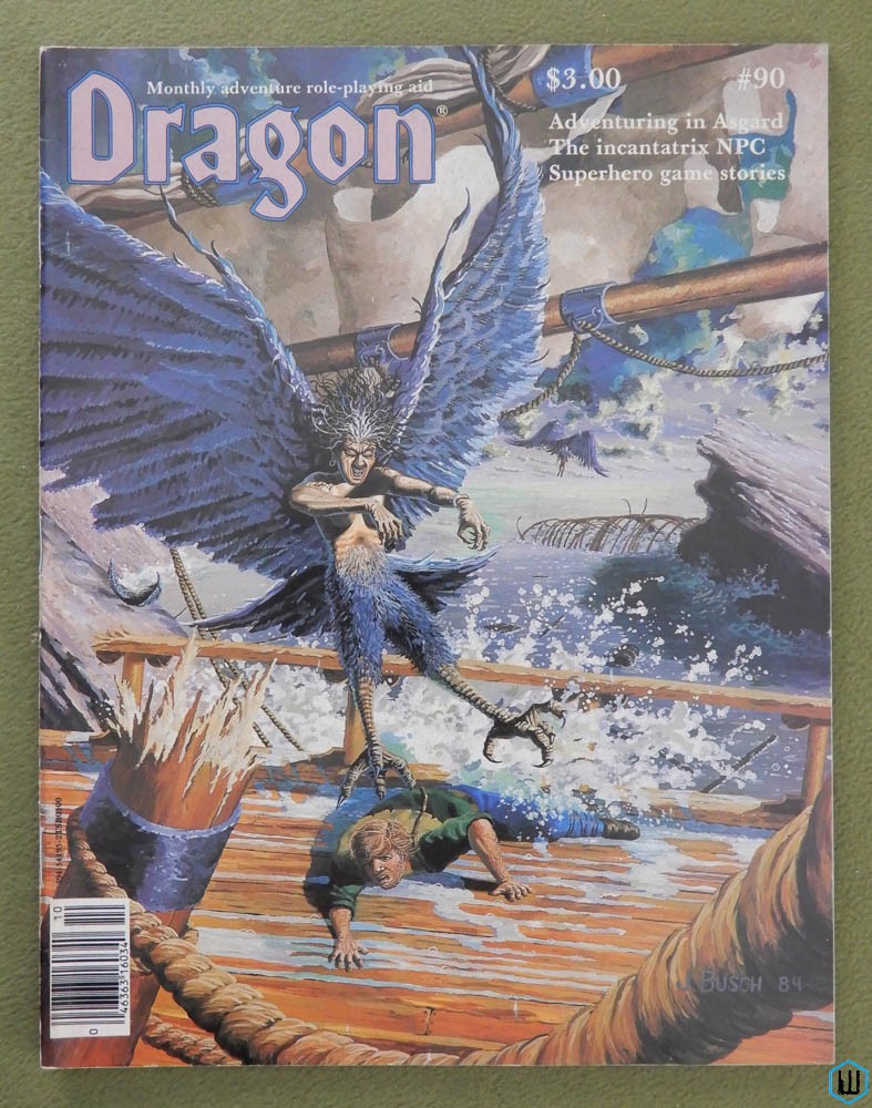 Dragon Magazine, Issue 90 (AD&D Aesirhamar module & Adventuring in Asgard)