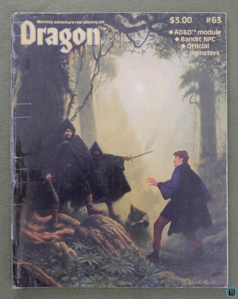 Dragon Magazine, Issue 63 WORN (AD&D module, Greyhawk Bandit Kingdoms)