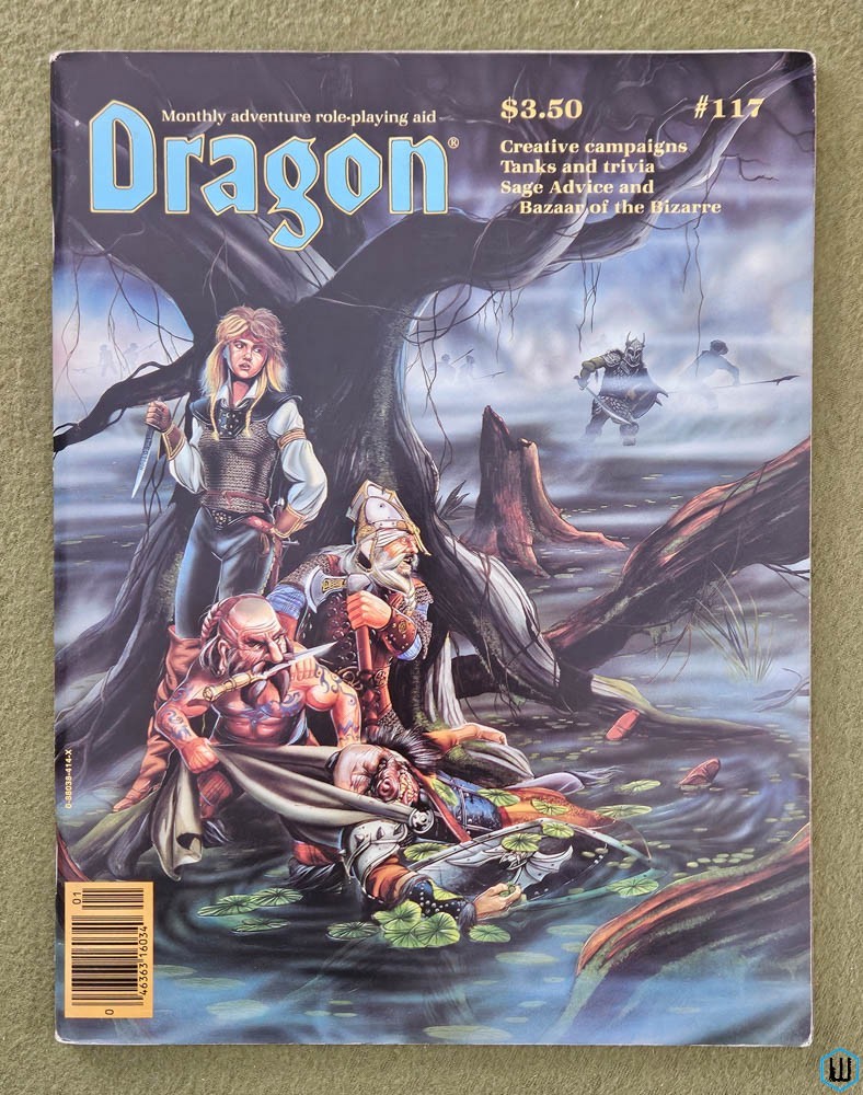 Dragon Magazine, Issue 117: Dungeon Gear, Ankheg, Gamma World 3rd Conversion TSR