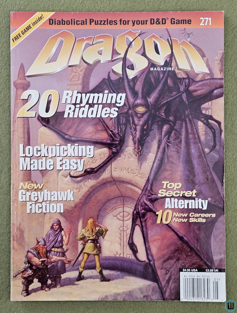 Dragon Magazine, Issue 271 (Alternity Top Secret, Deck of Many Wild Things)