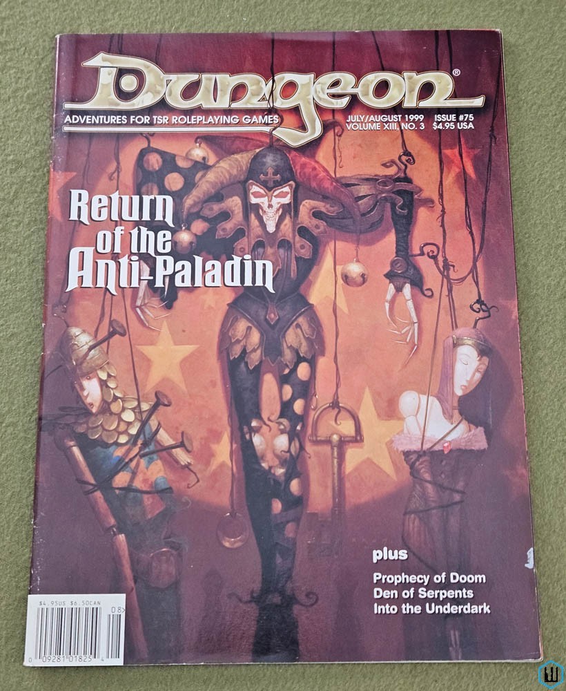 Dungeon Magazine, Issue 75 (Return of the Anti-Paladin) Wizards of the Coast