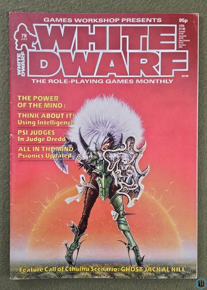 White Dwarf Magazine, Issue 79 (AD&D Psionics, Call of Cthulhu) Games Workshop