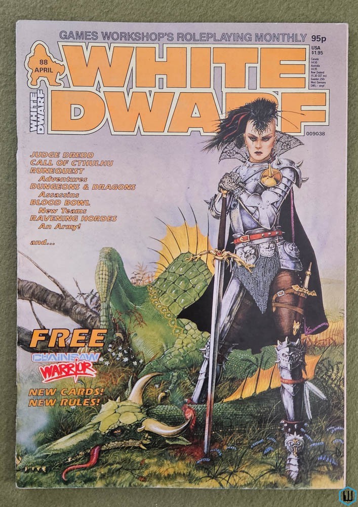 White Dwarf Magazine, Issue 88 (Call of Cthulhu, RQ, Chainsaw Warrior) Games Workshop