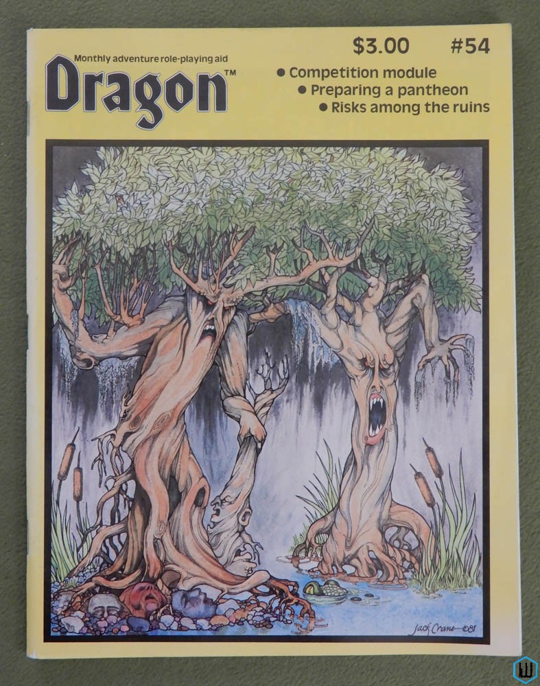 Dragon Magazine, Issue 54 (AD&D module, Boot Hill prices, Finieous Fingers)
