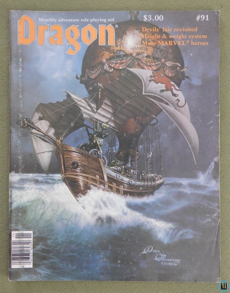 Dragon Magazine, Issue 91 (Treasure Trove, Nine Hells, Gamma World gear)