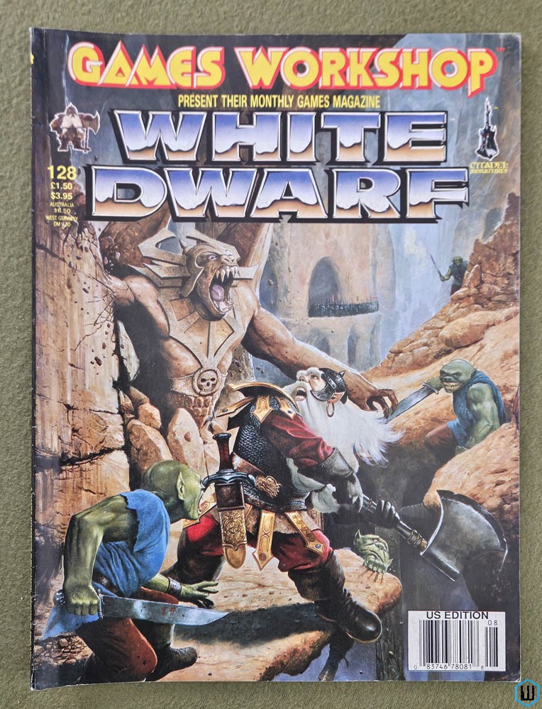 White Dwarf Magazine, Issue 128 (Aug 1990) Games Workshop