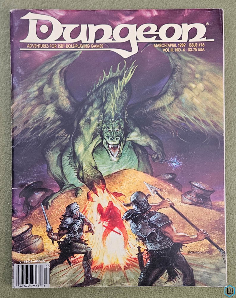 Dungeon Magazine, Issue 16 - Underlining (D&D/AD&D Adventures) TSR