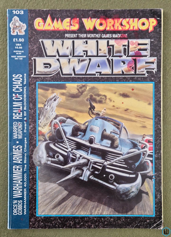 White Dwarf Magazine, Issue 103 (WFRP, Warhammer 40k) Games Workshop