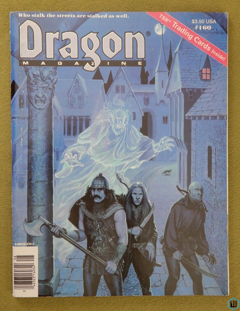 Dragon Magazine, Issue 160 - NO CARD SHEET